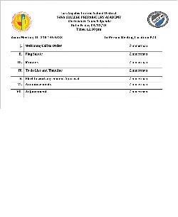 governance council agenda english